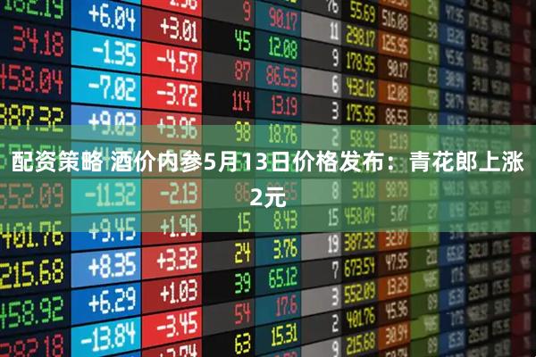 配资策略 酒价内参5月13日价格发布：青花郎上涨2元